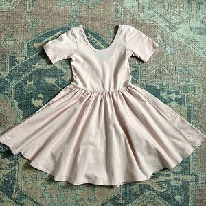 Alice + Ames blush ballet twirl dress